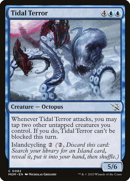 Tidal Terror, Magic card MOM 82 — March of the Machine set