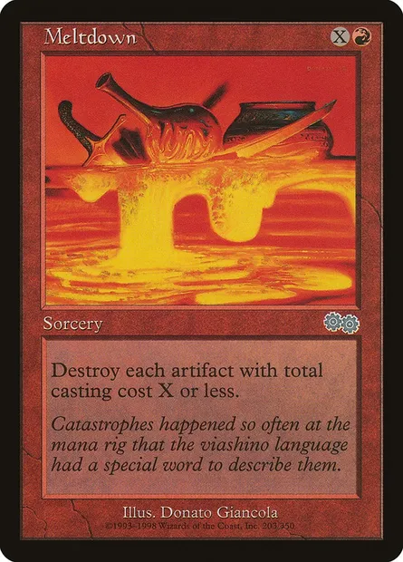 Meltdown, Magic card USG 203 — Urza's Saga set