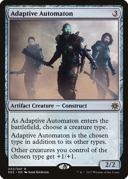 Adaptive Automaton, Magic card E02 42 — Explorers of Ixalan set