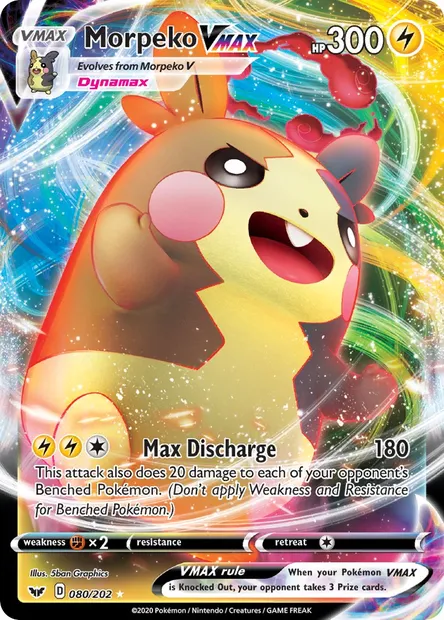 Morpeko VMAX, Pokémon card SSH 80 — Sword & Shield set