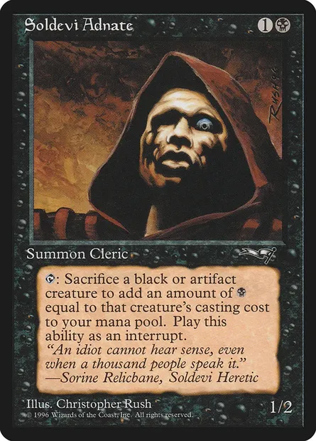 Soldevi Adnate, Magic card ALL 60b — Alliances set