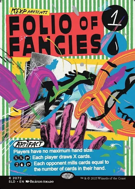 Folio of Fancies, Magic card SLD 2072 — Secret Lair Drop set