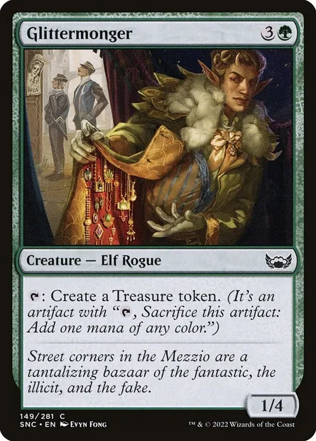 Glittermonger, Magic card SNC 149 — Streets of New Capenna set