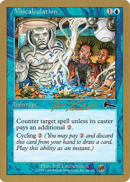 Miscalculation, Magic card WC00 jf36sb — World Championship Decks 2000 set