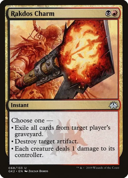 Rakdos Charm, Magic card GK2 68 — RNA Guild Kit set