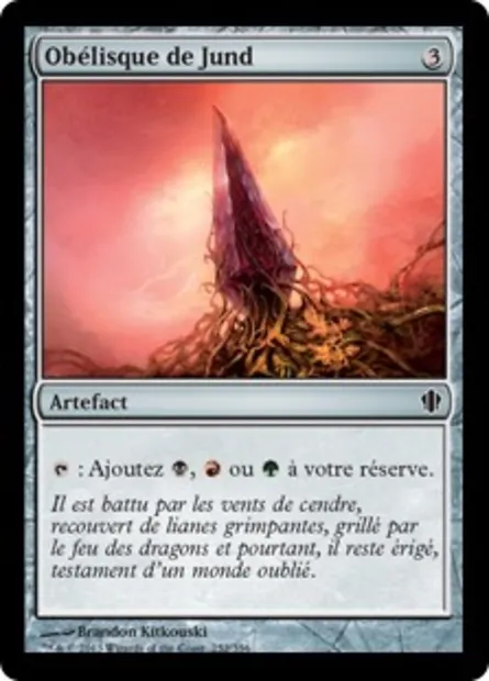Obélisque de Jund, carte Magic C13 252 — extension Commander 2013