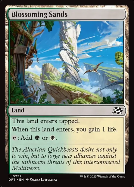 Blossoming Sands, Magic card DFT 252 — Aetherdrift set