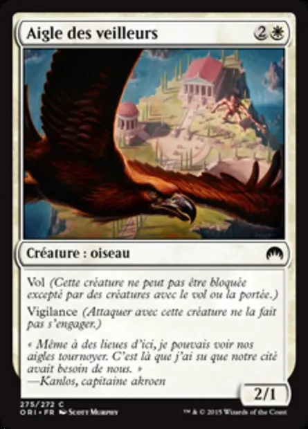 Aigle des veilleurs, carte Magic ORI 275 — extension Magic Origines