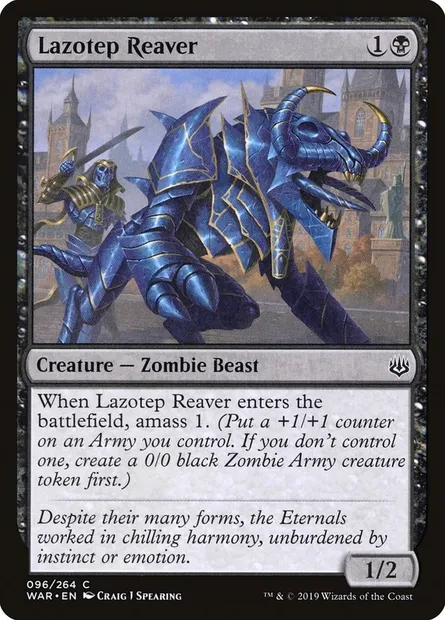 Lazotep Reaver, Magic card WAR 96 — War of the Spark set