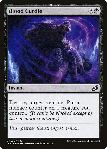 Blood Curdle, Magic card IKO 75 — Ikoria: Lair of Behemoths set