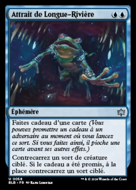 Attrait de Longue-Rivière, carte Magic BLB 58 — extension Bloomburrow