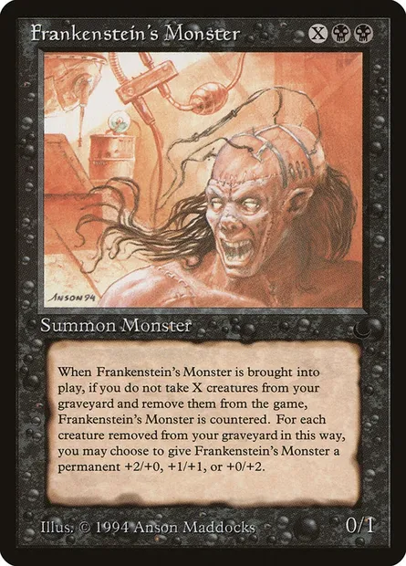 Frankenstein's Monster, carte Magic DRK 45 — extension The Dark