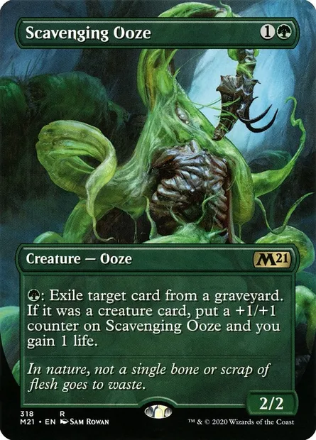 Scavenging Ooze, Magic card M21 318 — Core Set 2021 set