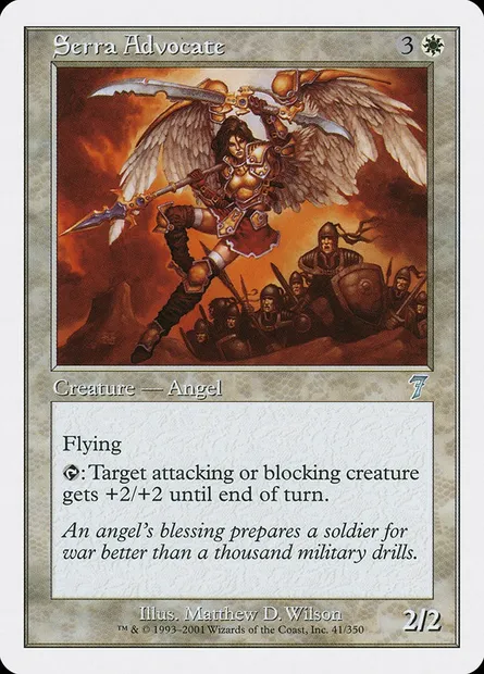 Serra Advocate, Magic card 7ED 41 — Seventh Edition set