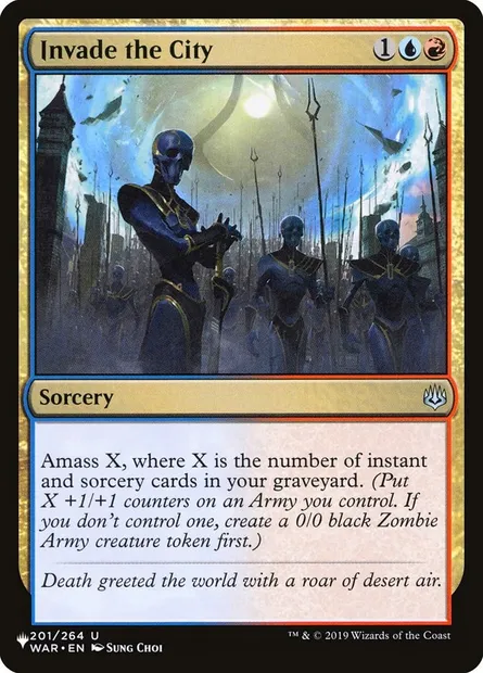 Invasion de la cité, carte Magic PLST WAR-201 — extension The List