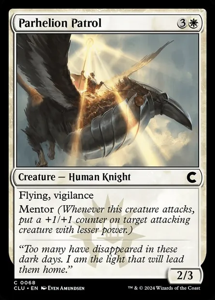Parhelion Patrol, Magic card CLU 68 — Ravnica: Clue Edition set