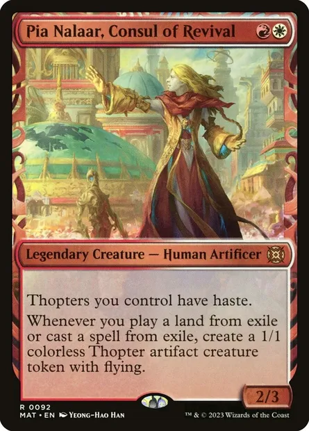 Pia Nalaar, Consul of Revival, Magic card MAT 92 — March of the Machine: The Aftermath set