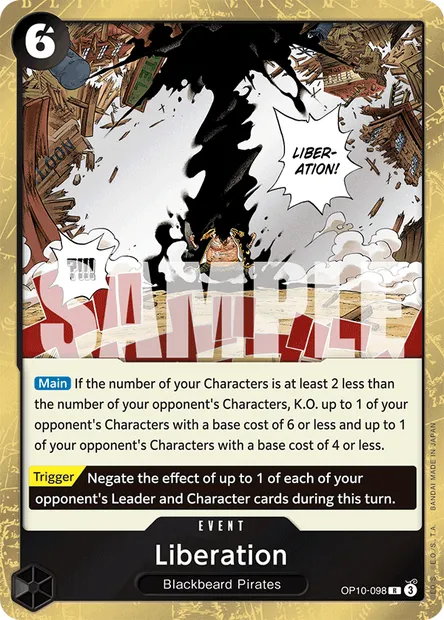 Liberation, One Piece card OP10-098 — ROYAL BLOOD set