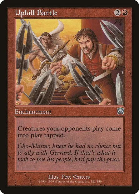 Uphill Battle, Magic card MMQ 222 — Mercadian Masques set