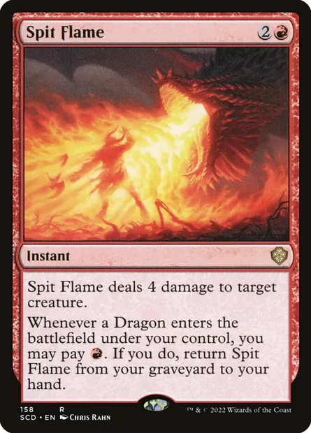 Spit Flame, Magic card SCD 158 — Starter Commander Decks set