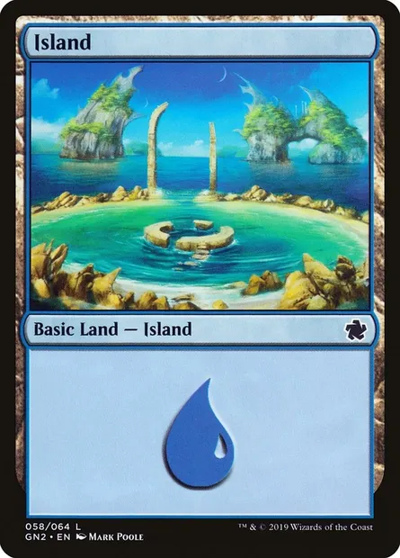 Île, carte Magic GN2 58 — extension Game Night 2019