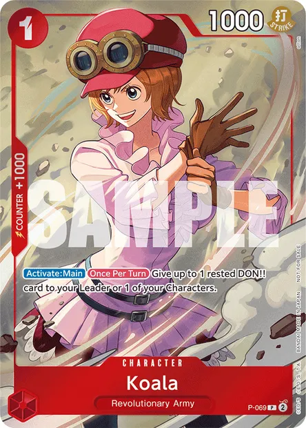 Koala, One Piece card P-069 — Promotion card set