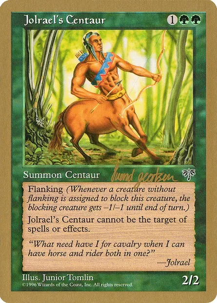 Jolrael's Centaur, Magic card WC97 sg222 — World Championship Decks 1997 set