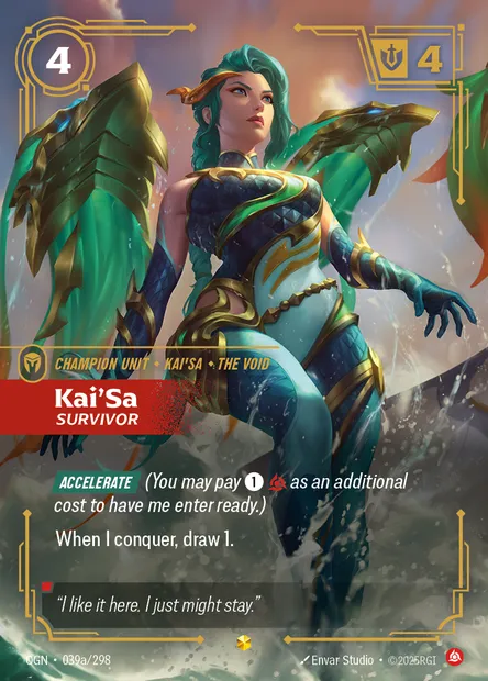 Kai'Sa, carte Riftbound OGN 039a — extension Origins