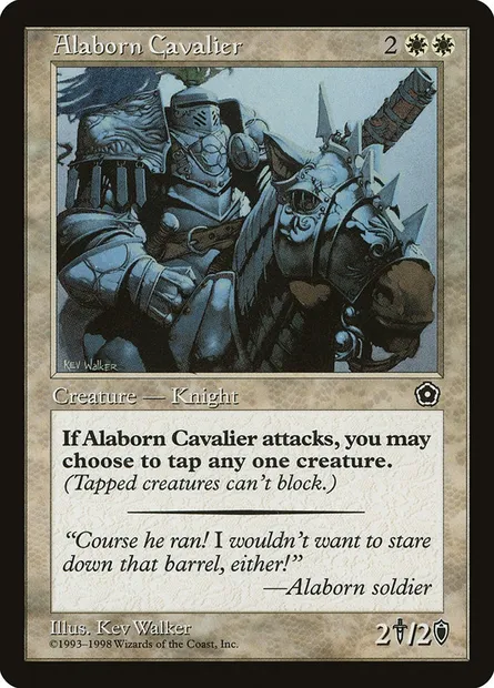 Alaborn Cavalier, Magic card P02 1 — Portal Second Age set