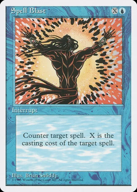 Spell Blast, Magic card 4ED 103 — Fourth Edition set