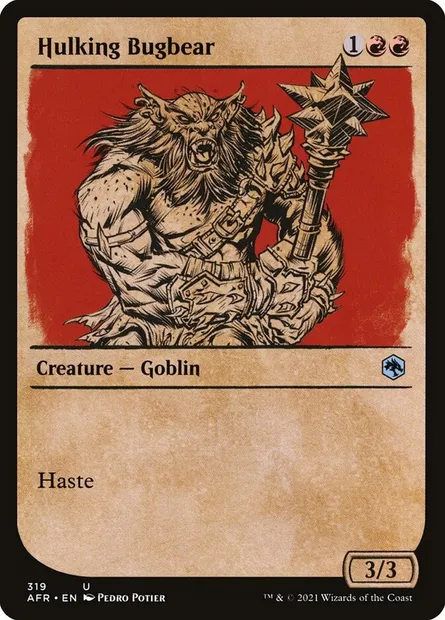 Hulking Bugbear, Magic card AFR 319 — Adventures in the Forgotten Realms set