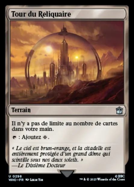 Tour du Reliquaire, carte Magic WHO 296 — extension Doctor Who