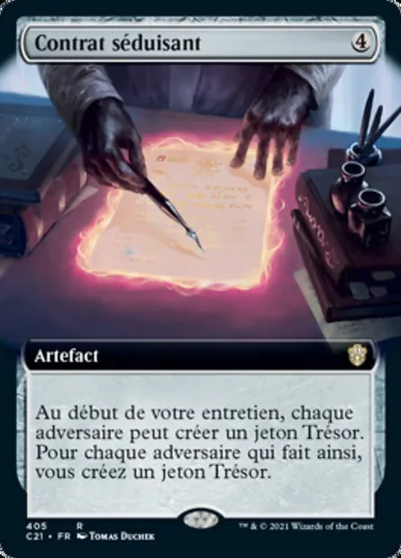 Contrat séduisant, carte Magic C21 405 — extension Commander 2021