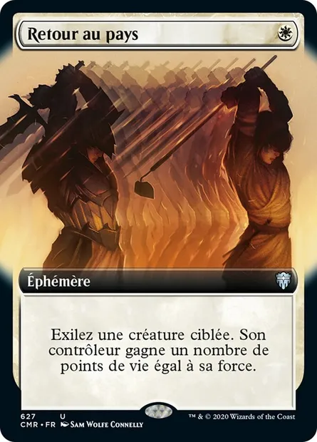 Retour au pays, carte Magic CMR 627 — extension Commander Legends