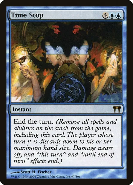Time Stop, Magic card CHK 97 — Champions of Kamigawa set
