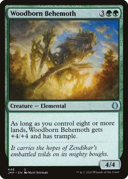 Woodborn Behemoth, Magic card JMP 446 — Jumpstart set