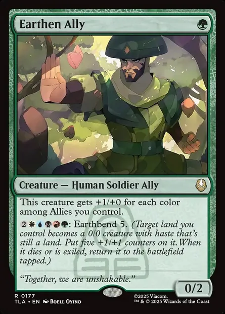 Earthen Ally, Magic card TLA 177 — Avatar: The Last Airbender set