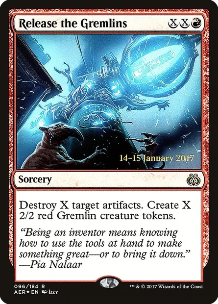 Release the Gremlins, Magic card PAER 96s — Aether Revolt Promos set