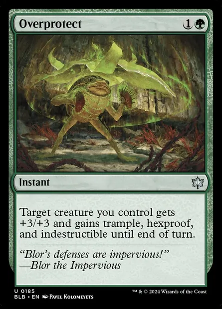 Overprotect, Magic card BLB 185 — Bloomburrow set