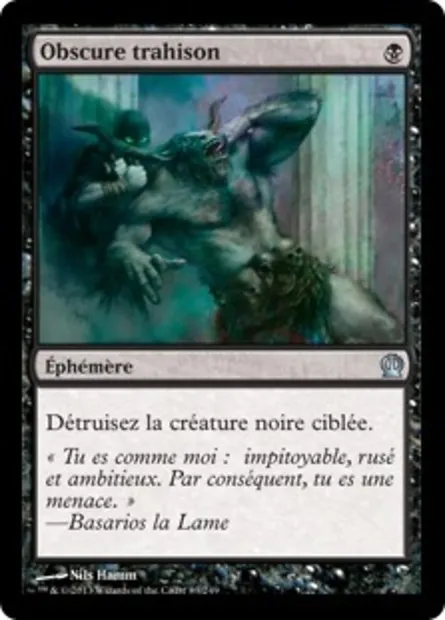 Obscure trahison, carte Magic THS 83 — extension Theros
