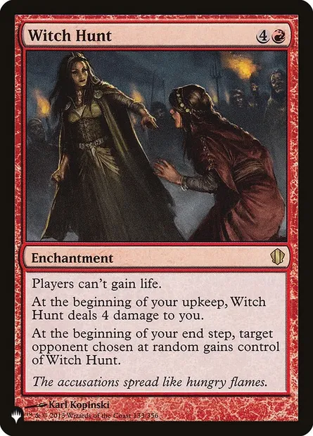 Witch Hunt, Magic card PLST C13-133 — The List set