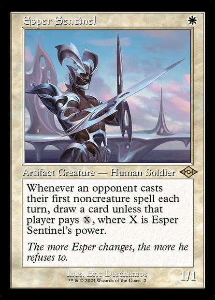 Esper Sentinel, Magic card H2R 2 — Modern Horizons 2 Timeshifts set
