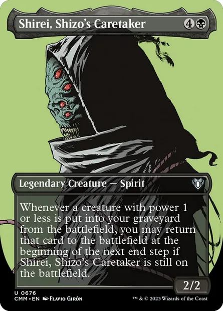 Shirei, Shizo's Caretaker, Magic card CMM 676 — Commander Masters set