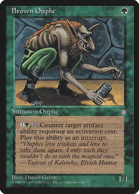 Brown Ouphe, Magic card ICE 228 — Ice Age set