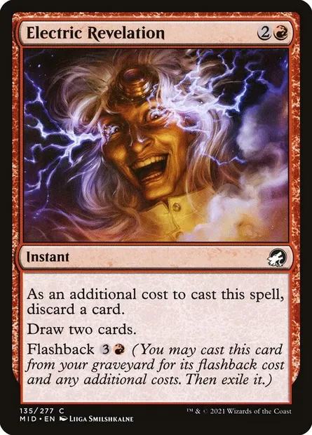 Electric Revelation, Magic card MID 135 — Innistrad: Midnight Hunt set