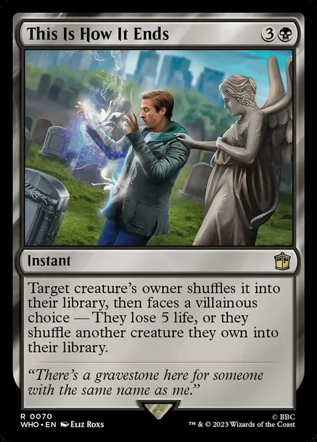This Is How It Ends, Magic card WHO 70 — Doctor Who set
