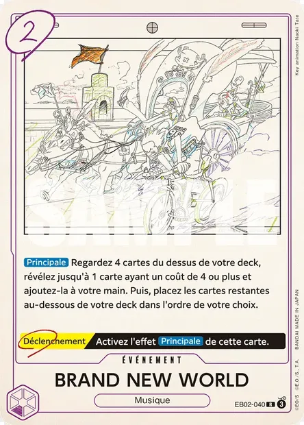 BRAND NEW WORLD, carte One Piece EB02-040 — extension Anime 25th Collection
