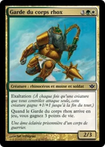 Garde du corps rhox, carte Magic CON 122 — extension Conflux