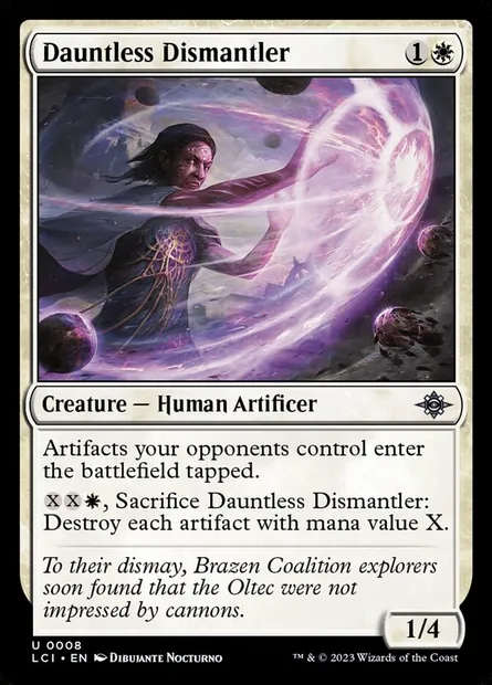 Dauntless Dismantler, Magic card LCI 8 — The Lost Caverns of Ixalan set