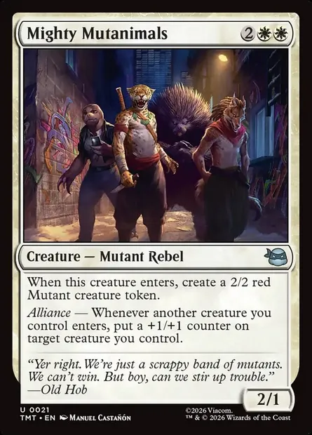 Mighty Mutanimals, Magic card TMT 21 — Teenage Mutant Ninja Turtles set